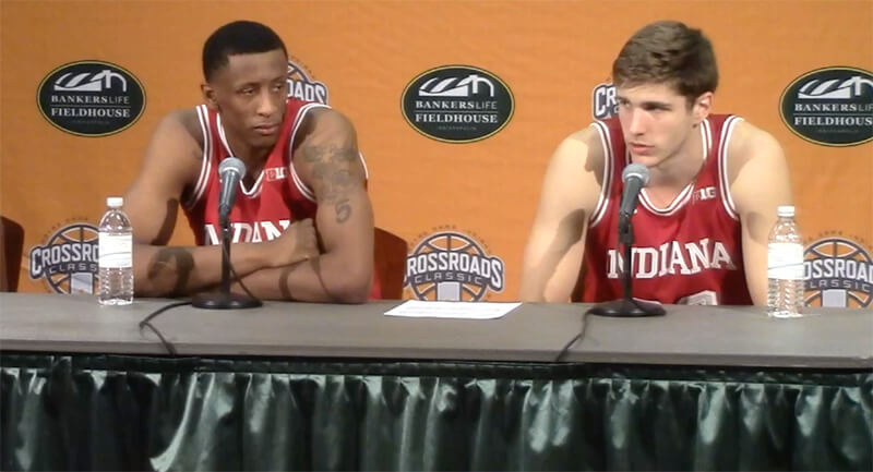 Video: IU players react to win over Notre Dame