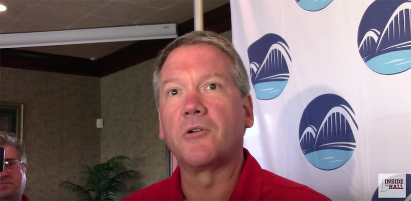 Video: Fred Glass addresses the media at Huber’s Winery