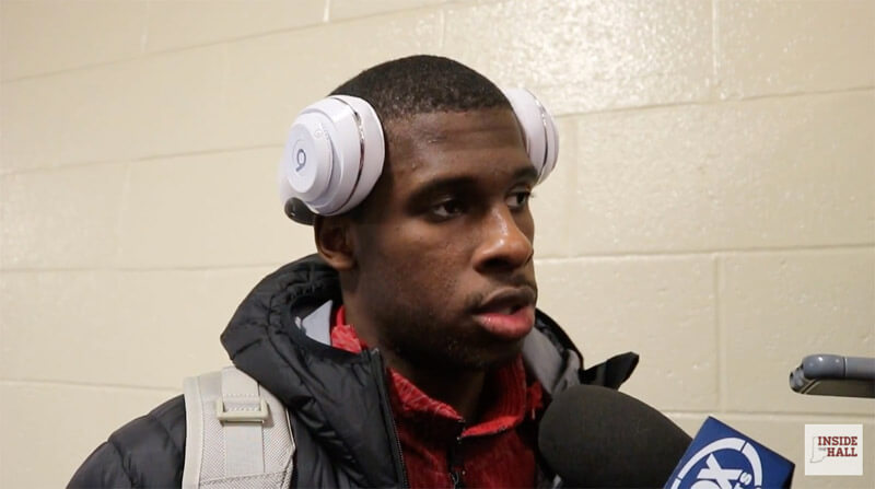Video: IU players react to loss at Michigan