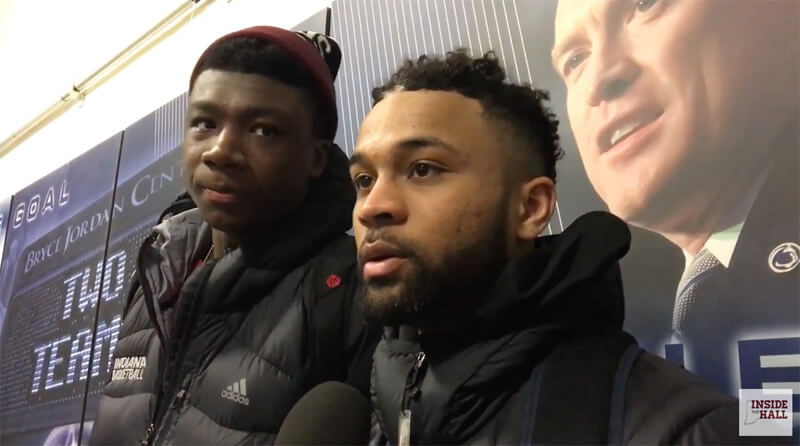 Video: IU players react to win at Penn State