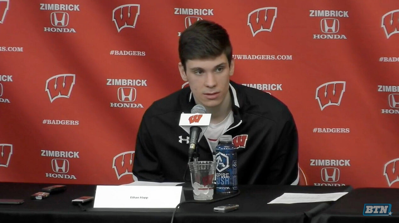 Video: Wisconsin players react to win over Indiana