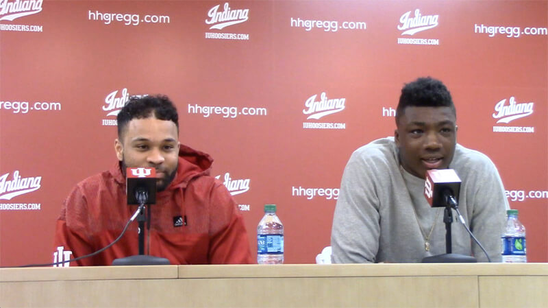 Video: IU players react to win over Northwestern