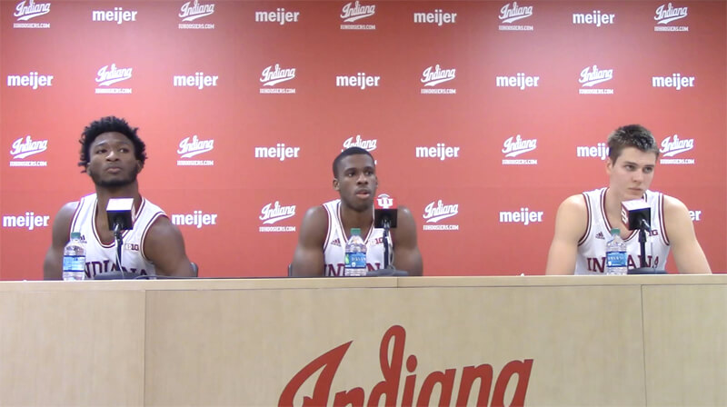 Video: IU players react to win over Eastern Michigan