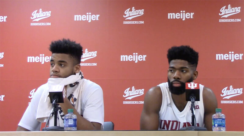Video: IU players react to loss to Purdue