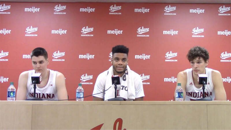 Video: IU players react to win over Rutgers