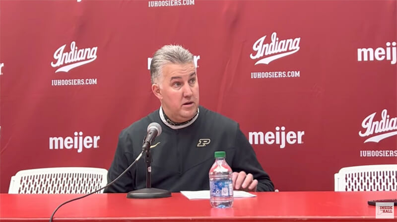 Video: Matt Painter, Purdue players react to loss at Indiana