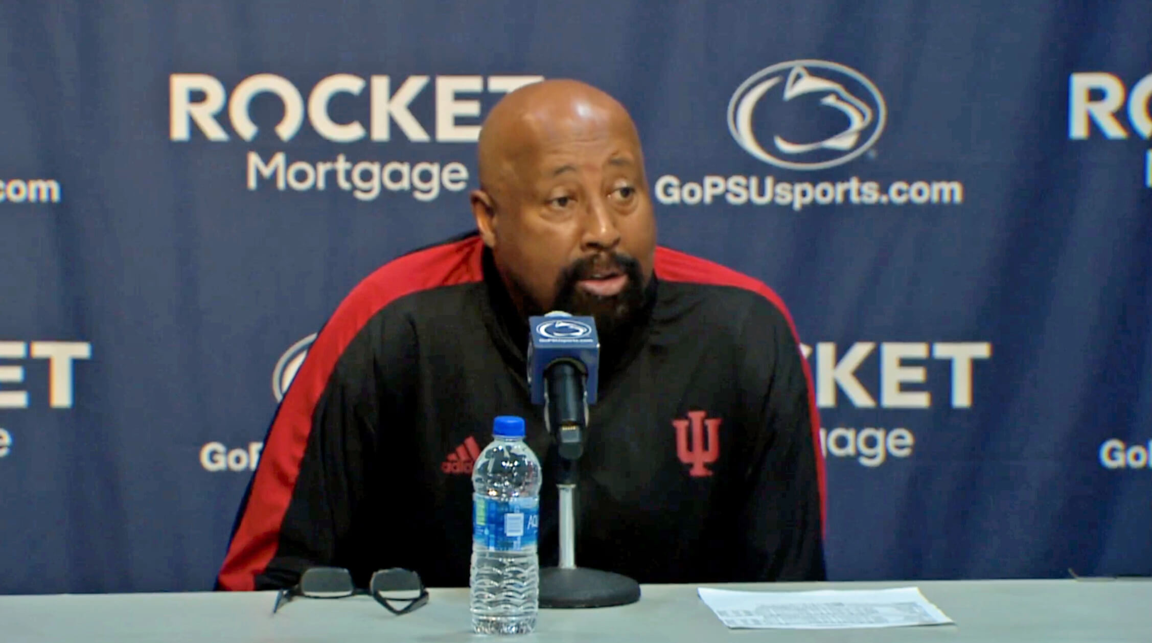 Video: Mike Woodson reacts to loss at Penn State