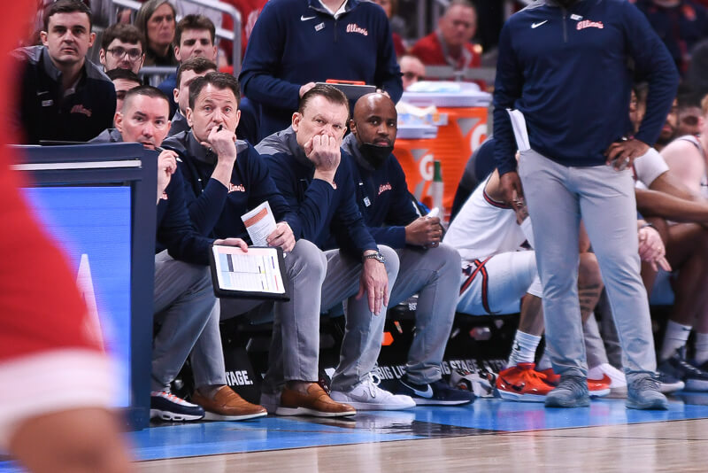 Video: Brad Underwood, Illinois players react to loss to Indiana