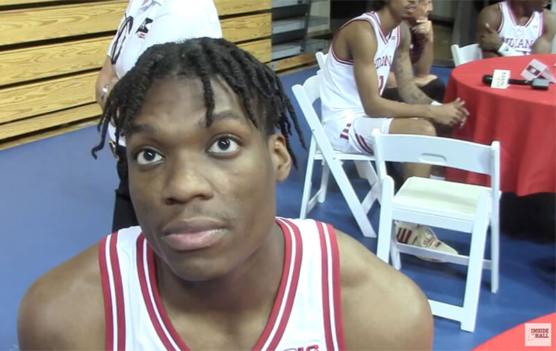 Video Anthony Walker roundtable interview at IU basketball media day