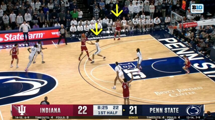 Film Session: Different actions for Kel’el Ware against Penn State