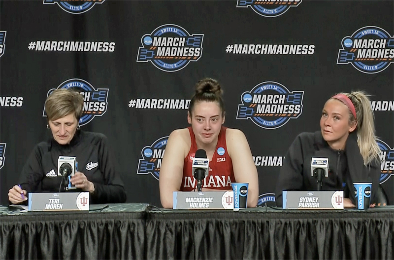 Video: Teri Moren, IU players react to loss against South Carolina