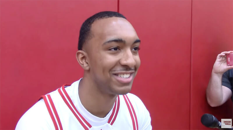 Video: Bryson Tucker preseason interview at IU basketball media day