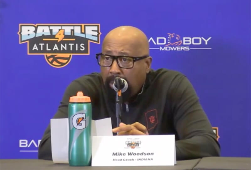 Video: Mike Woodson, Malik Reneau react to loss to Louisville