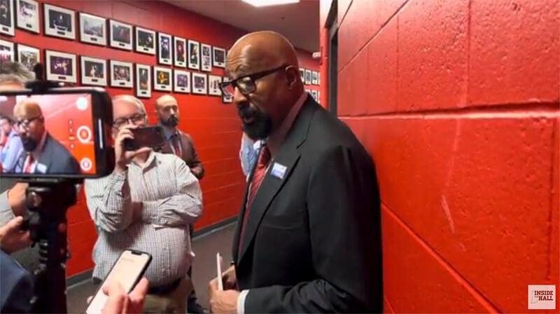 Video: Mike Woodson reacts to loss at Wisconsin