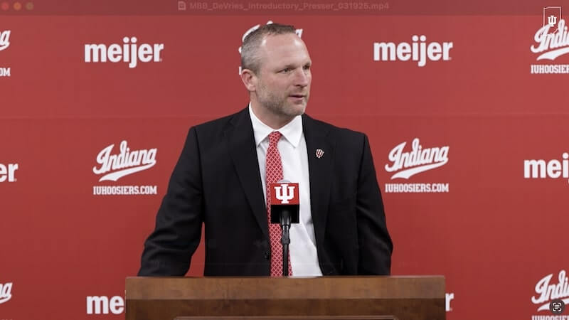 Video: Darian DeVries introduced as Indiana’s 31st head coach