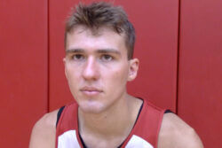 Indiana's Trent Sisley speaks to reporters.