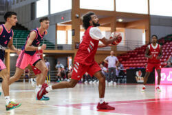 Tayton Conerway drives to the basket.