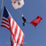 Hoosier Bison flies into Memorial Stadium.