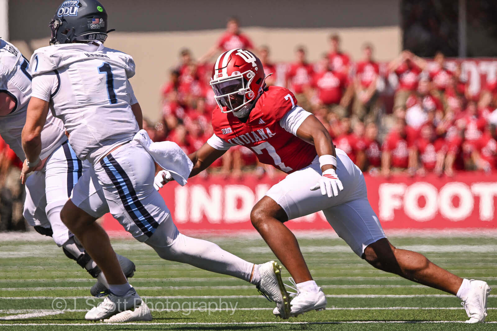 IU football defensive back Louis Moore.
