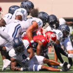 IU football running back Kaelon Black carries the ball.