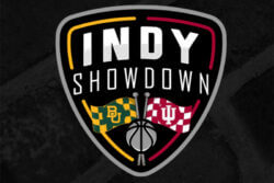 Logo for the Indy Showdown between IU and Baylor basketball.