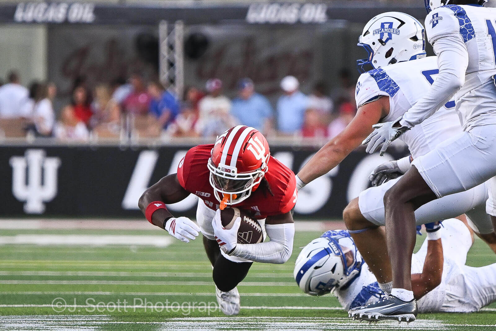 Photos from IU football vs. Indiana State football on September 12, 2025.