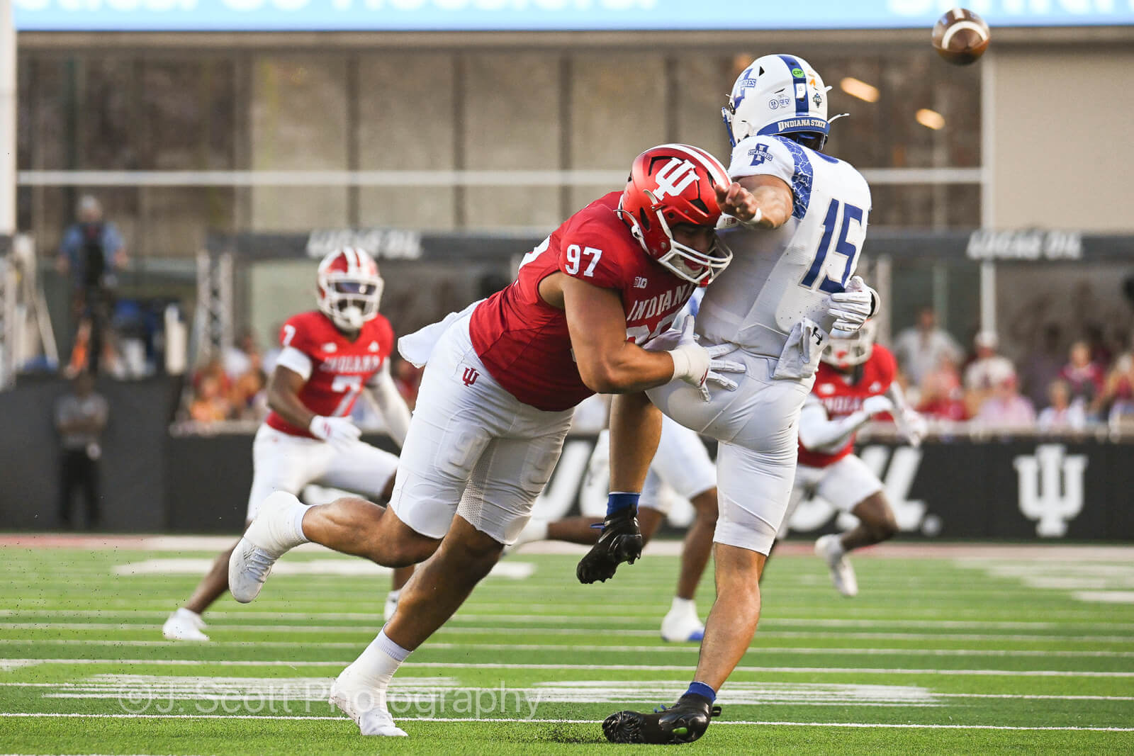 Photos from IU football vs. Indiana State football on September 12, 2025.