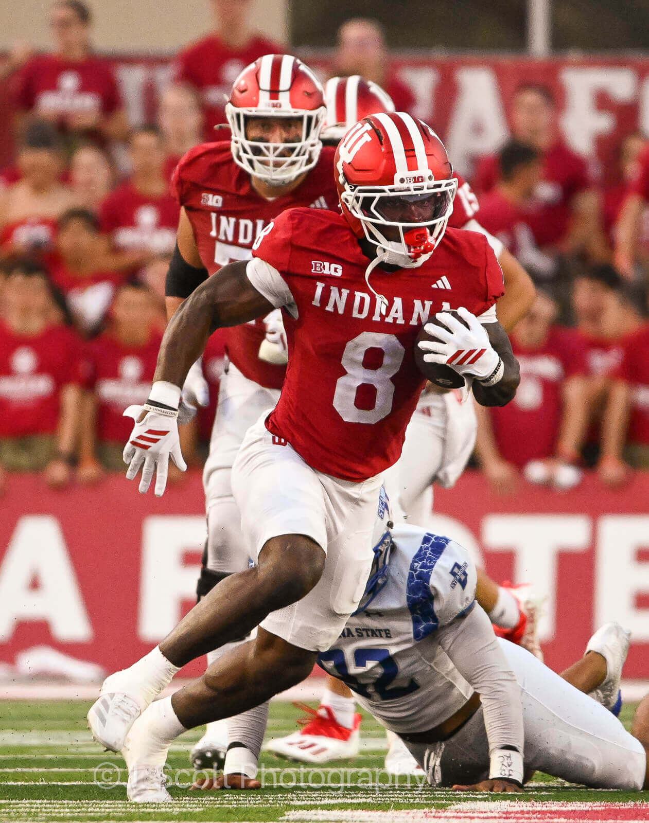Photos from IU football vs. Indiana State football on September 12, 2025.