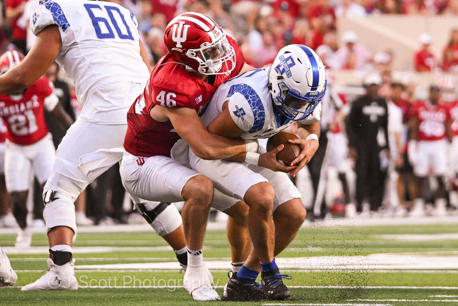 Photos from IU football vs. Indiana State football on September 12, 2025.