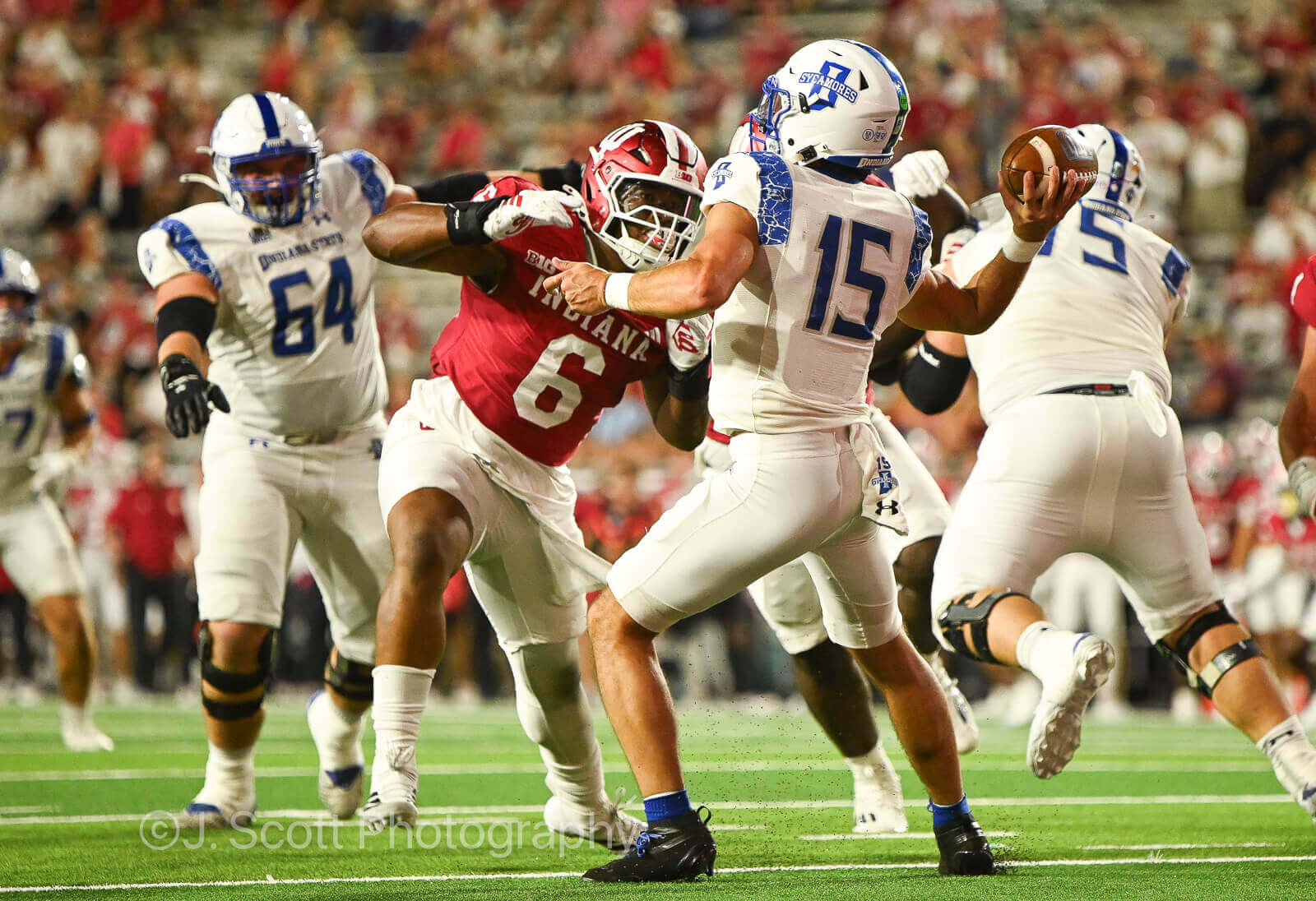 Photos from IU football vs. Indiana State football on September 12, 2025.