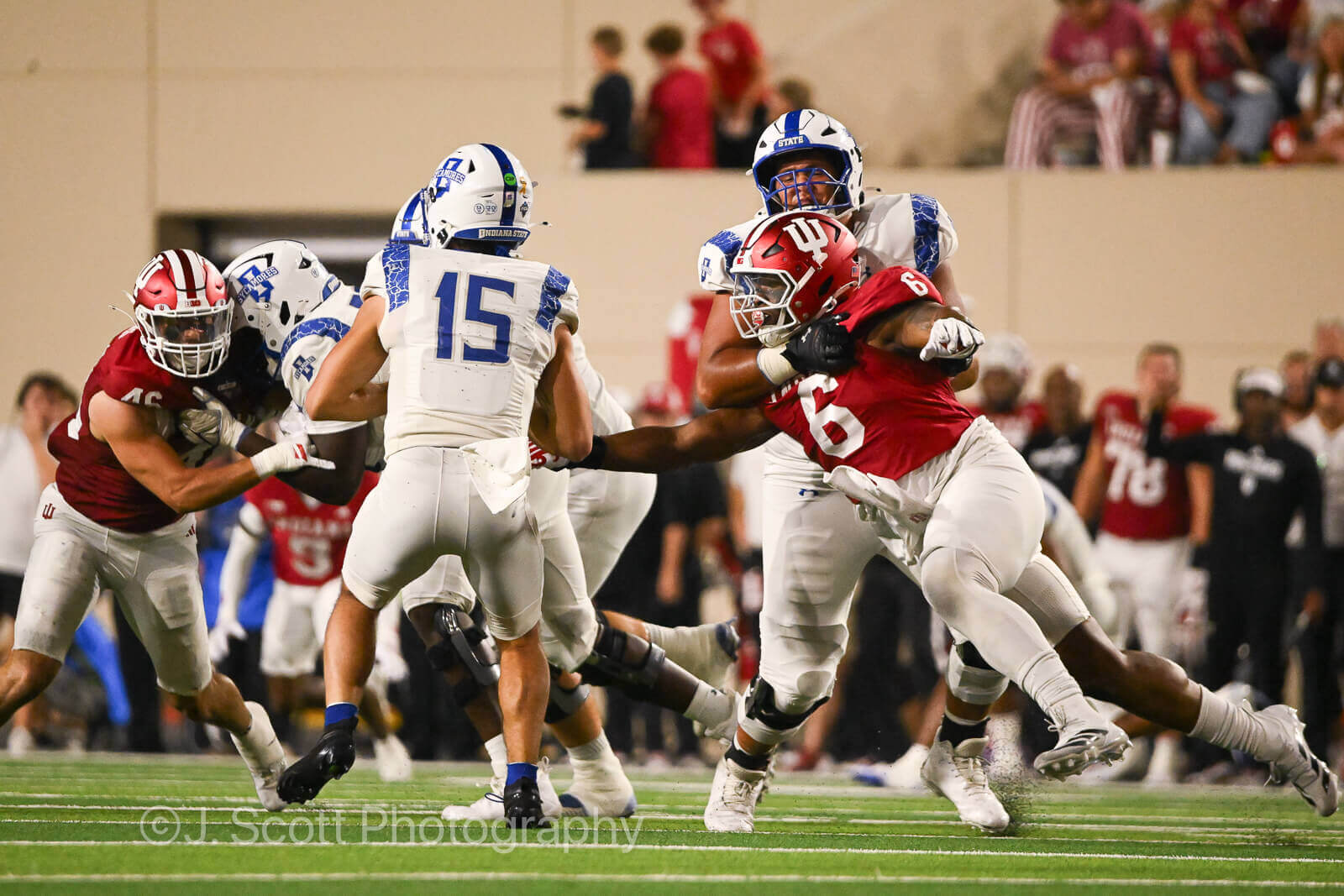 Photos from IU football vs. Indiana State football on September 12, 2025.