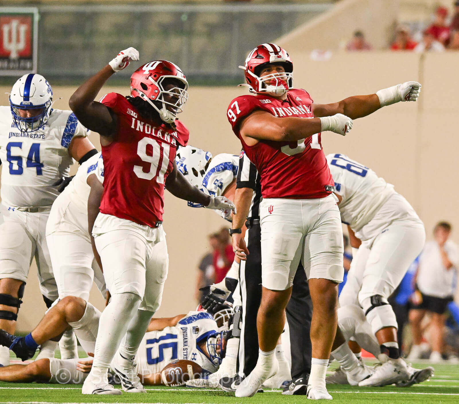 Photos from IU football vs. Indiana State football on September 12, 2025.