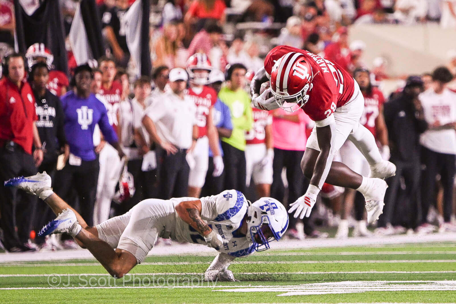 Photos from IU football vs. Indiana State football on September 12, 2025.
