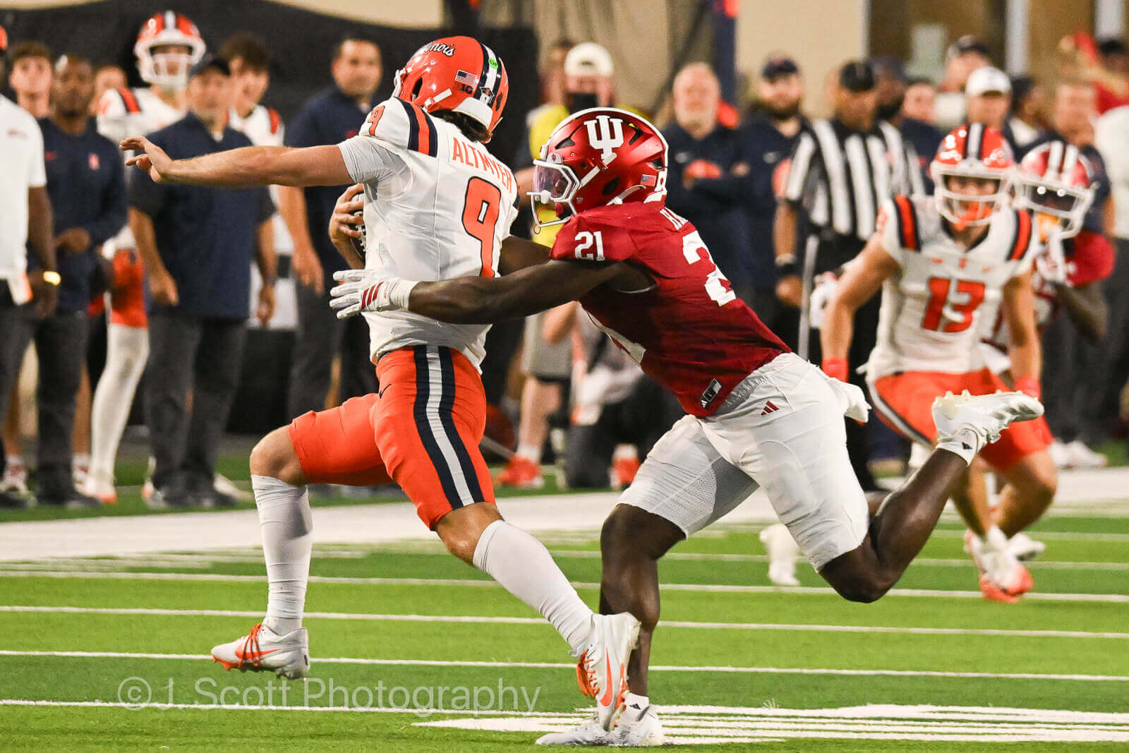 Photos of IU football vs. Illinois football at Memorial Stadium on September 20, 2025.