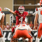 Photos of IU football vs. Illinois football at Memorial Stadium on September 20, 2025.
