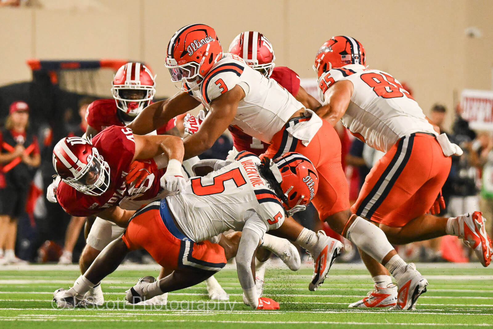 Photos of IU football vs. Illinois football at Memorial Stadium on September 20, 2025.