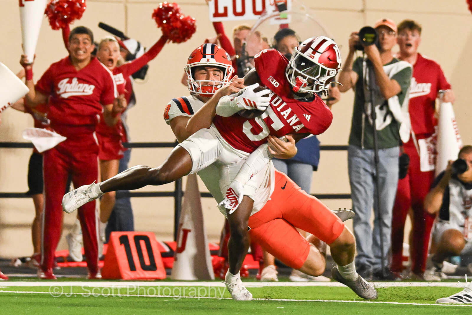 Photos of IU football vs. Illinois football at Memorial Stadium on September 20, 2025.