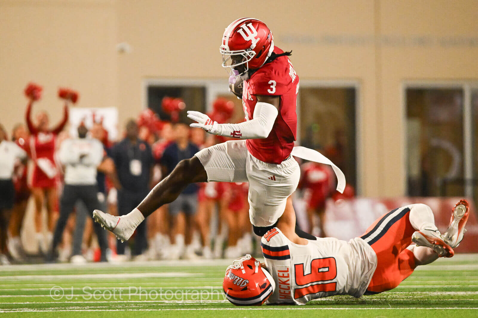 Photos of IU football vs. Illinois football at Memorial Stadium on September 20, 2025.