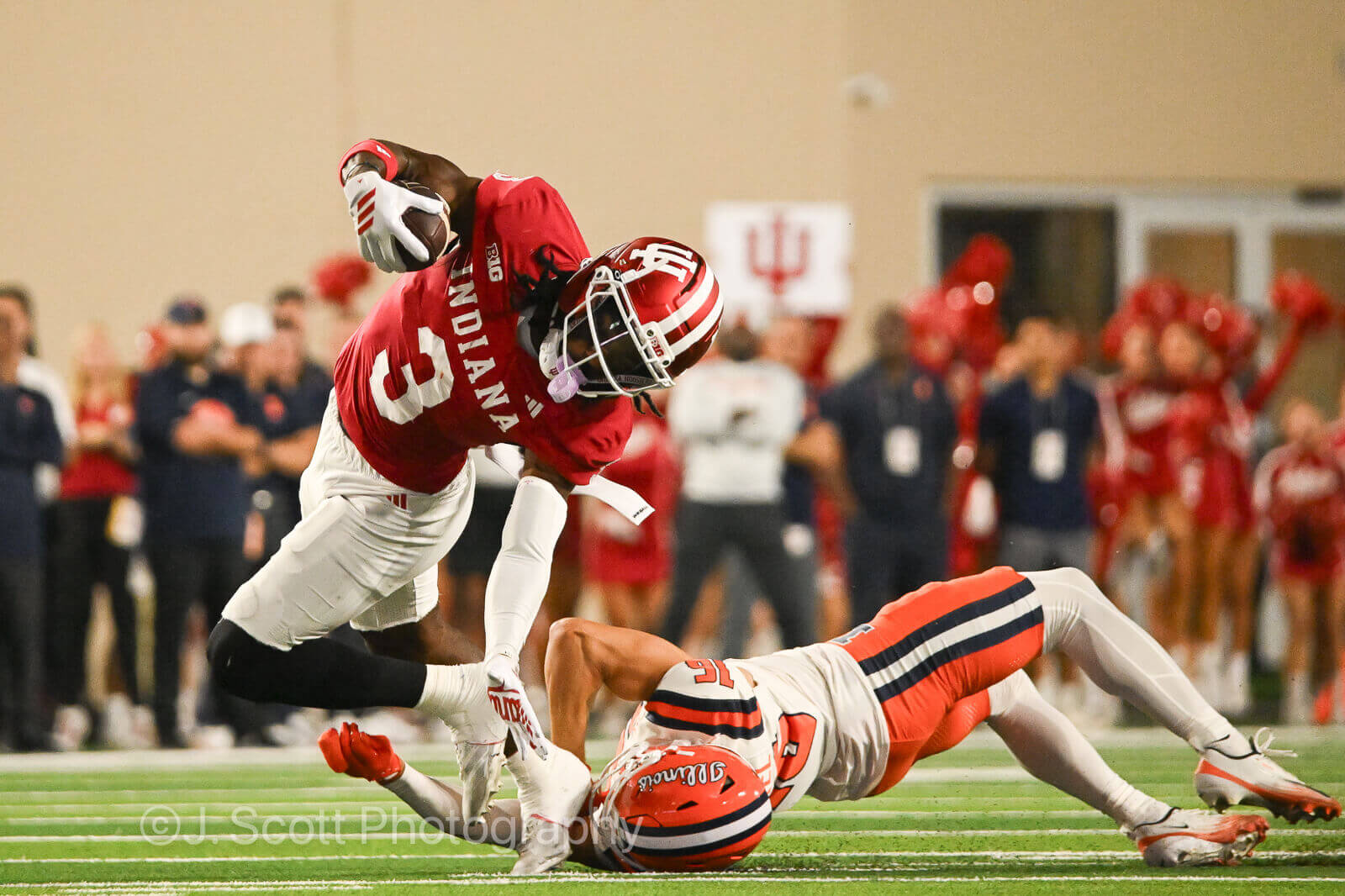 Photos of IU football vs. Illinois football at Memorial Stadium on September 20, 2025.