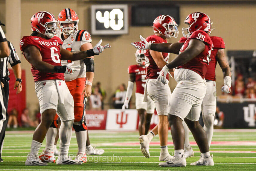 Photos of IU football vs. Illinois football at Memorial Stadium on September 20, 2025.