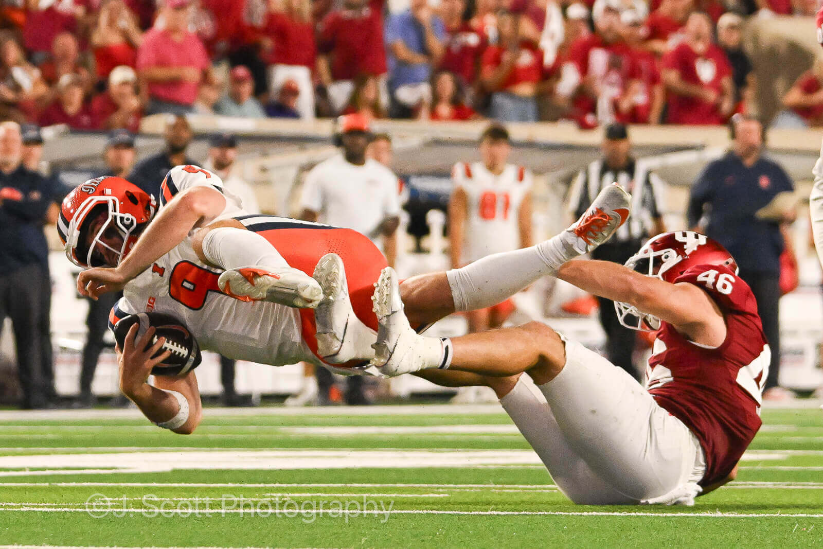 Photos of IU football vs. Illinois football at Memorial Stadium on September 20, 2025.