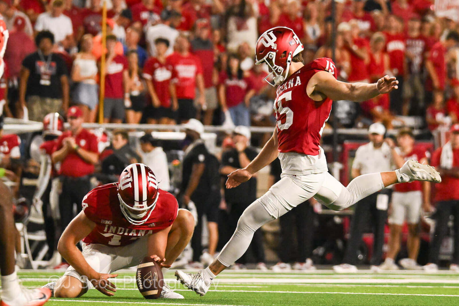 Photos of IU football vs. Illinois football at Memorial Stadium on September 20, 2025.