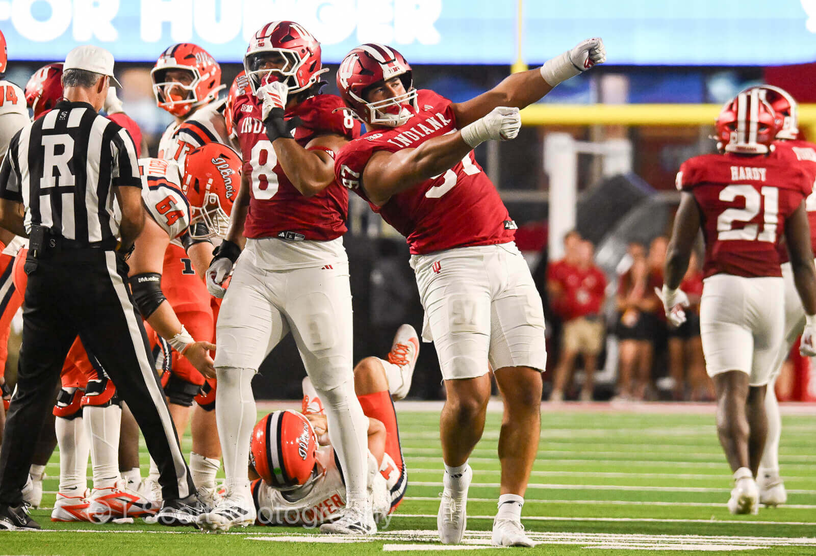Photos of IU football vs. Illinois football at Memorial Stadium on September 20, 2025.