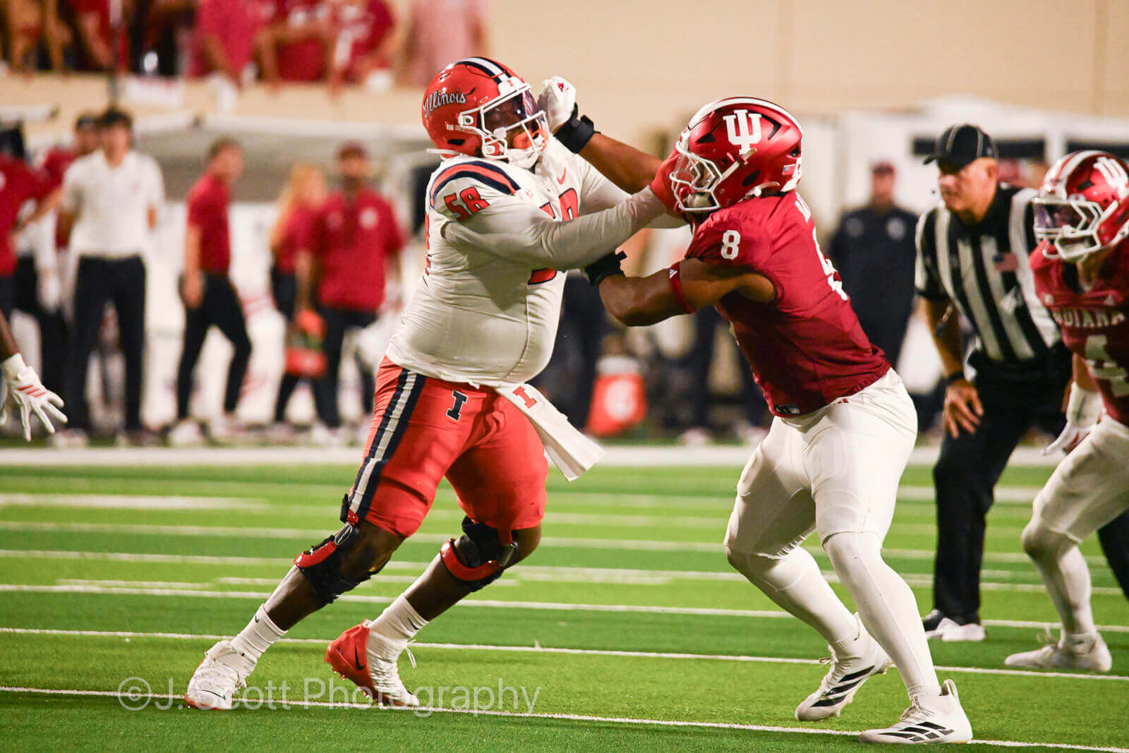 Photos of IU football vs. Illinois football at Memorial Stadium on September 20, 2025.