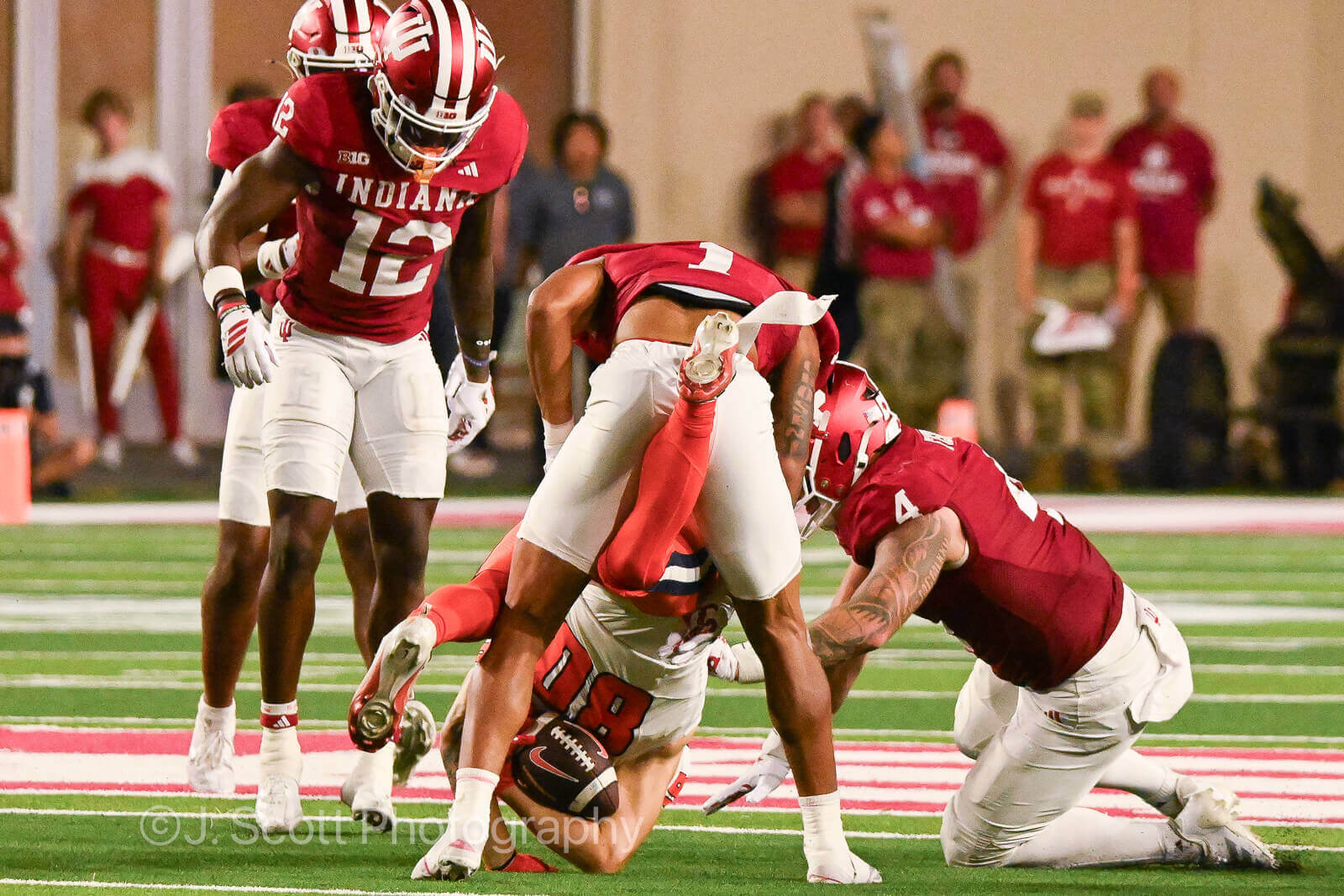 Photos of IU football vs. Illinois football at Memorial Stadium on September 20, 2025.