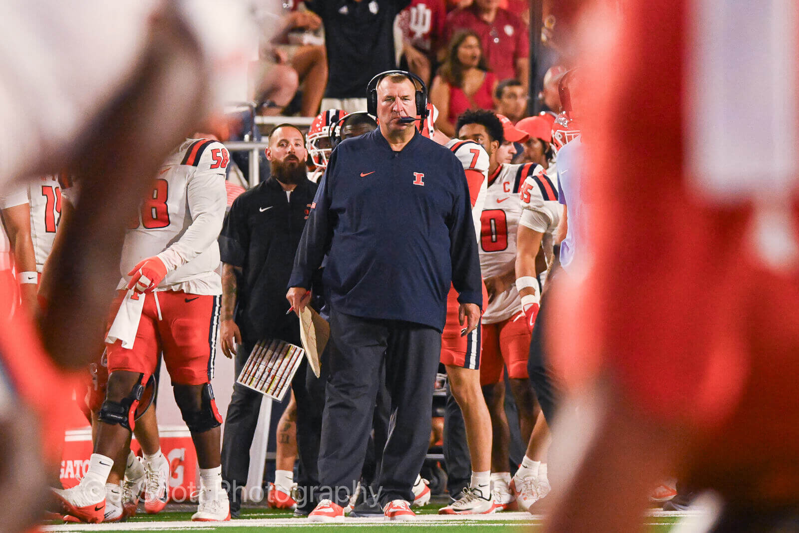 Photos of IU football vs. Illinois football at Memorial Stadium on September 20, 2025.
