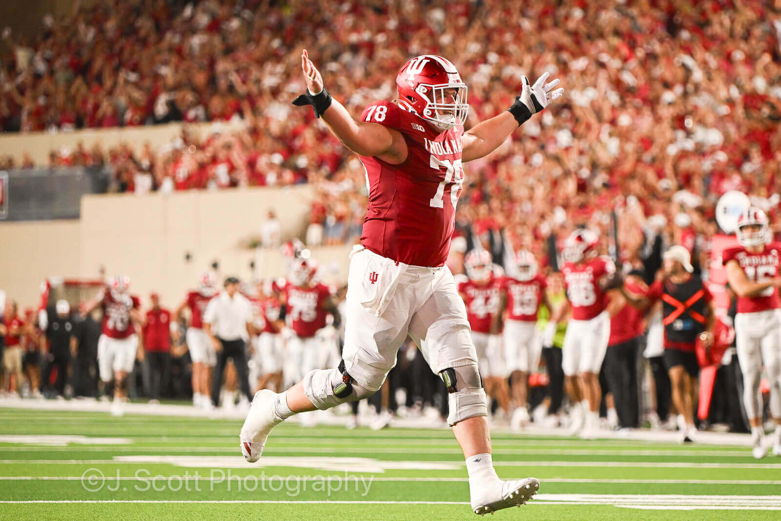 Photos of IU football vs. Illinois football at Memorial Stadium on September 20, 2025.