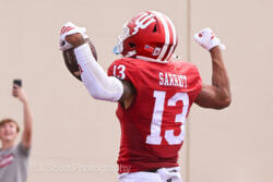 Photos of IU football vs. Kennesaw State at Memorial Stadium.