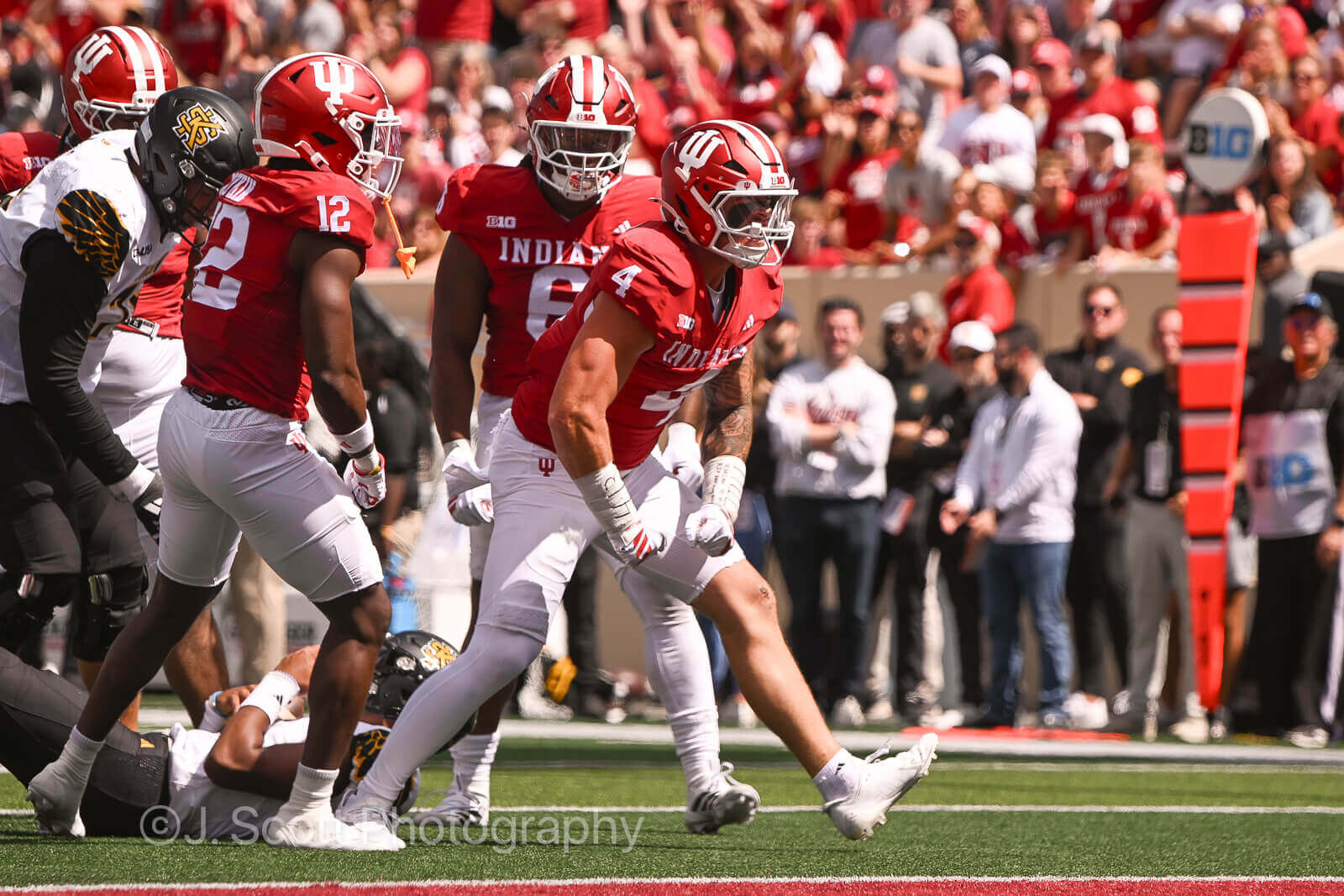 Photos of IU football vs. Kennesaw State at Memorial Stadium.