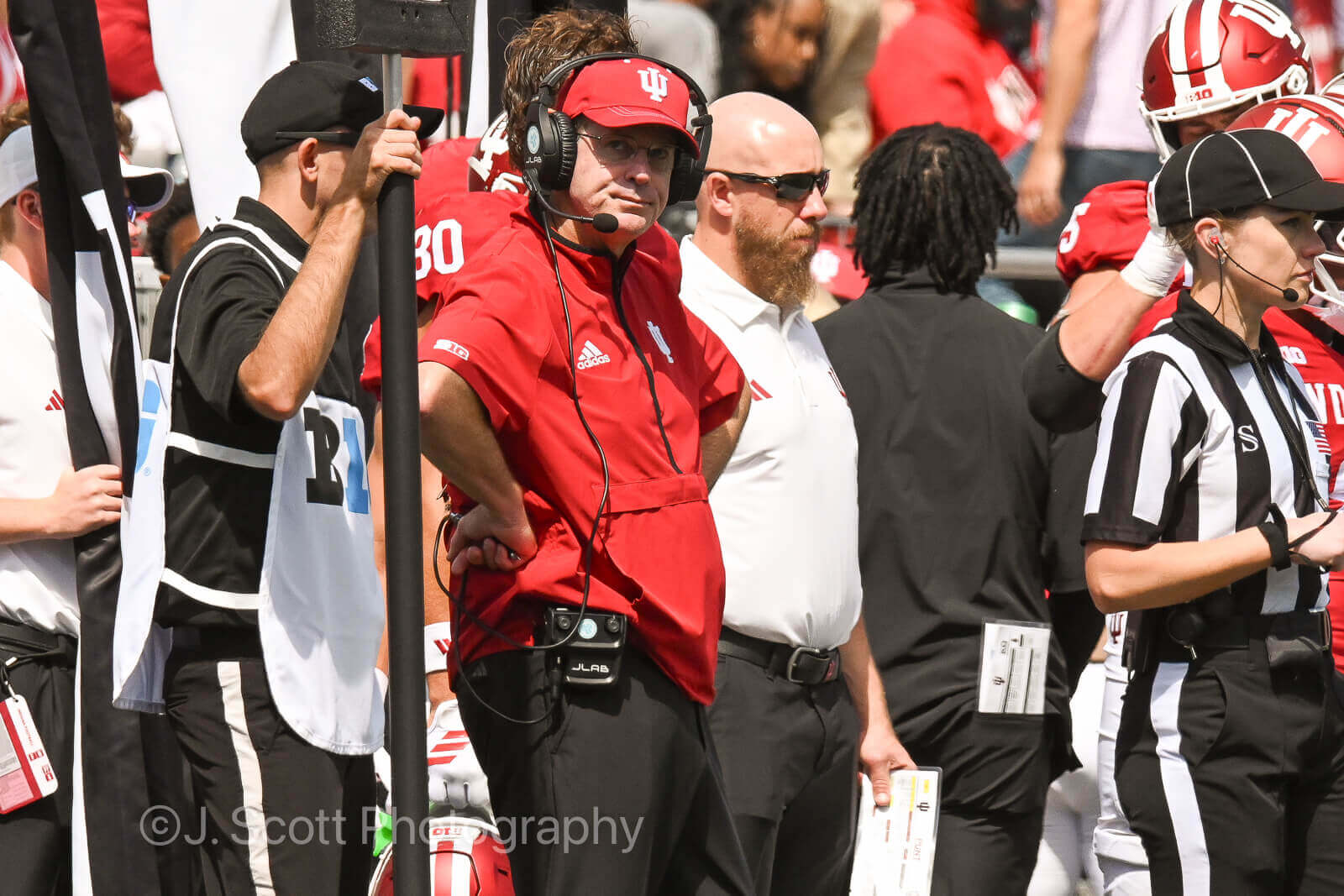 Photos of IU football vs. Kennesaw State at Memorial Stadium.